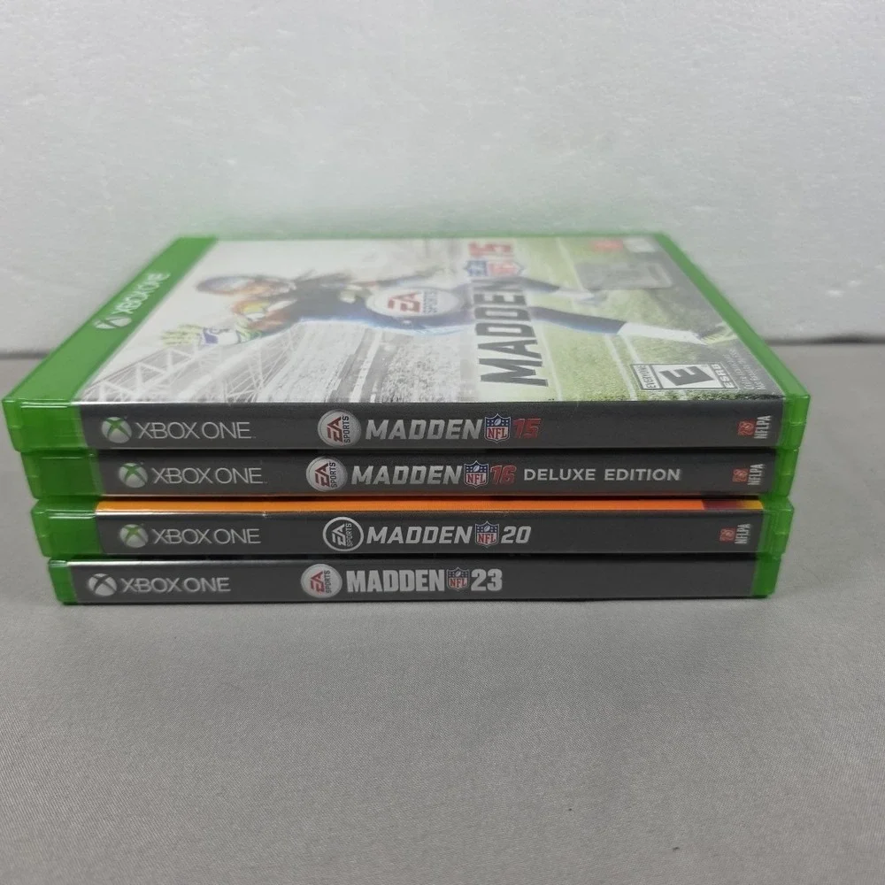 Lot Of‎ 4 Xbox One Madden NFL Football Video Games 15, 16, 20, 23 Bundle